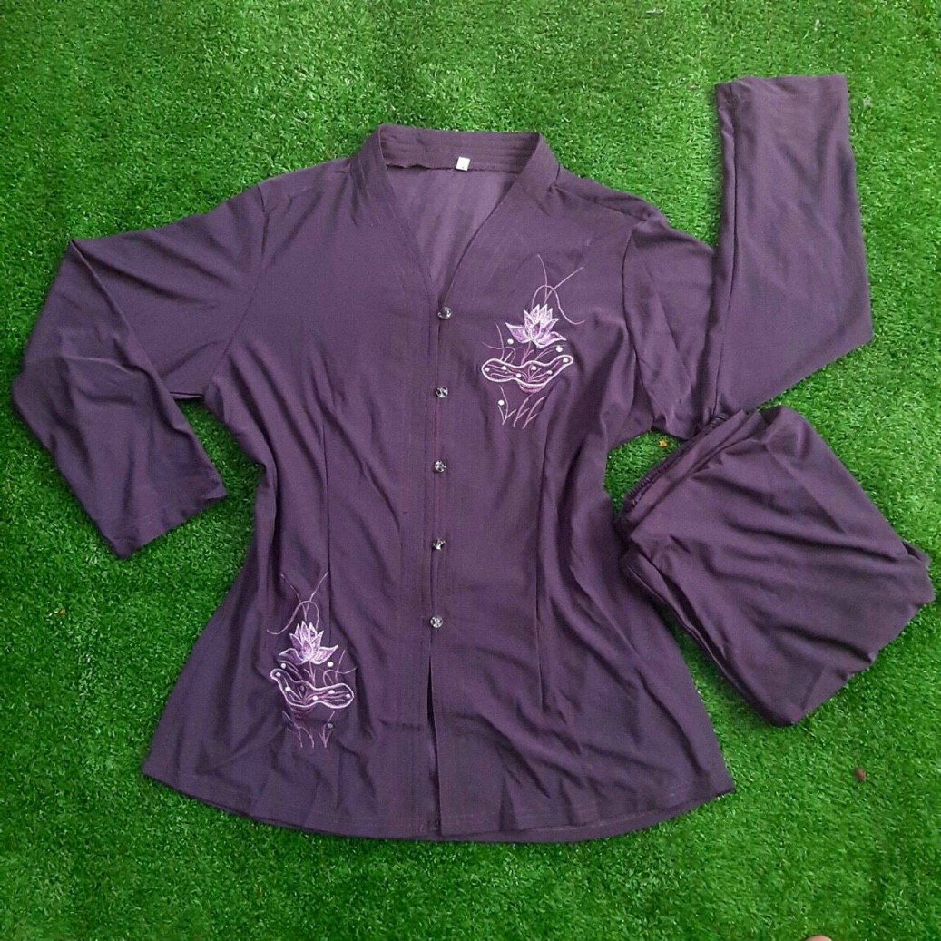 Bà lai tim nút nhựa thun (tím nhạt)